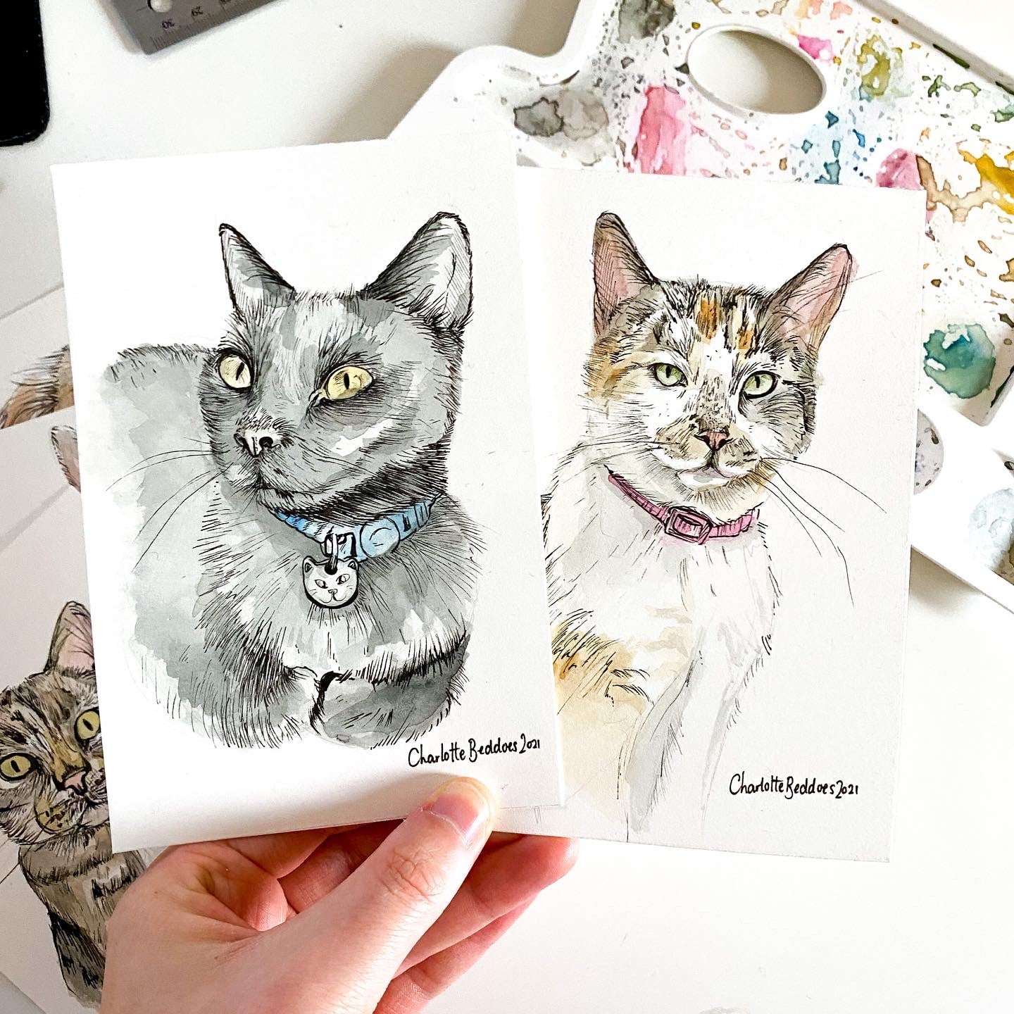 Watercolour Pet Pawtrait